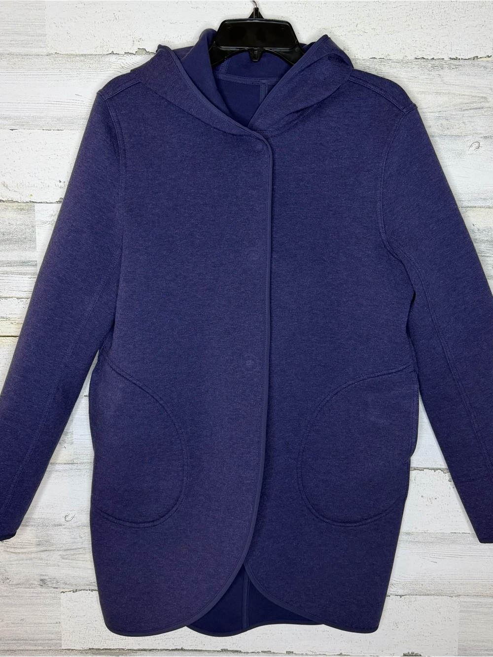 Lululemon Jacket Womens Med Purple City Bound Wrap Reversible Hoodie
